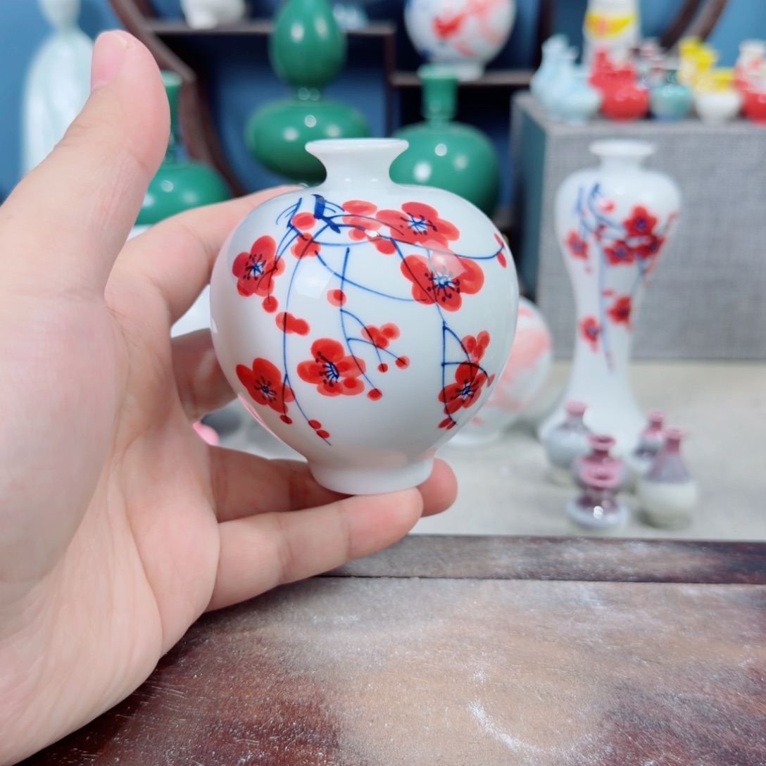 陶瓷手工小花器摆件