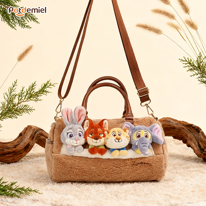 【现货现发】potdemiel蜂蜜罐迪士尼正版疯狂动物城萌幻派对枕头包