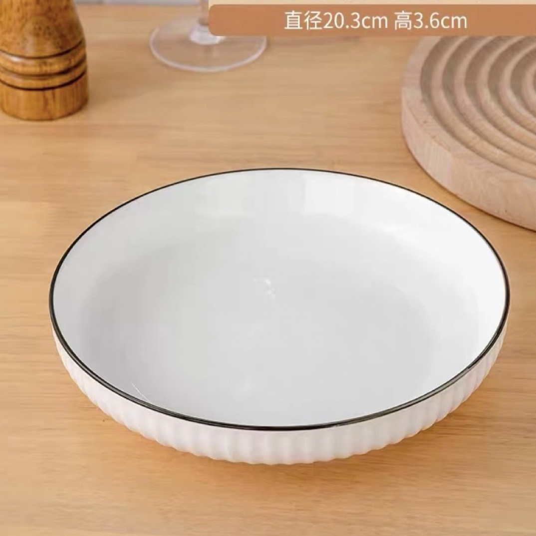 【拍一发四】8寸陶瓷烫盘高温防烫