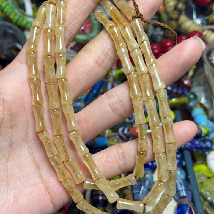 颈饰玻璃2332喜马拉雅老白水一条