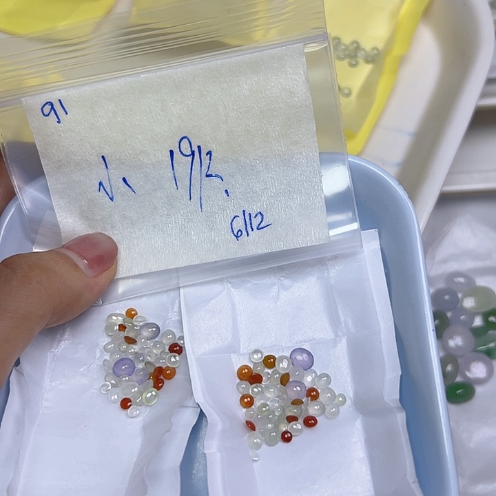 未镶嵌定制翡翠小*7不