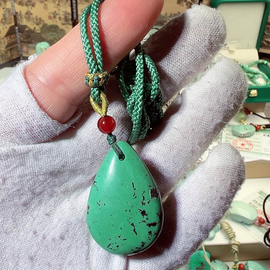 绿松石无事牌未镶嵌