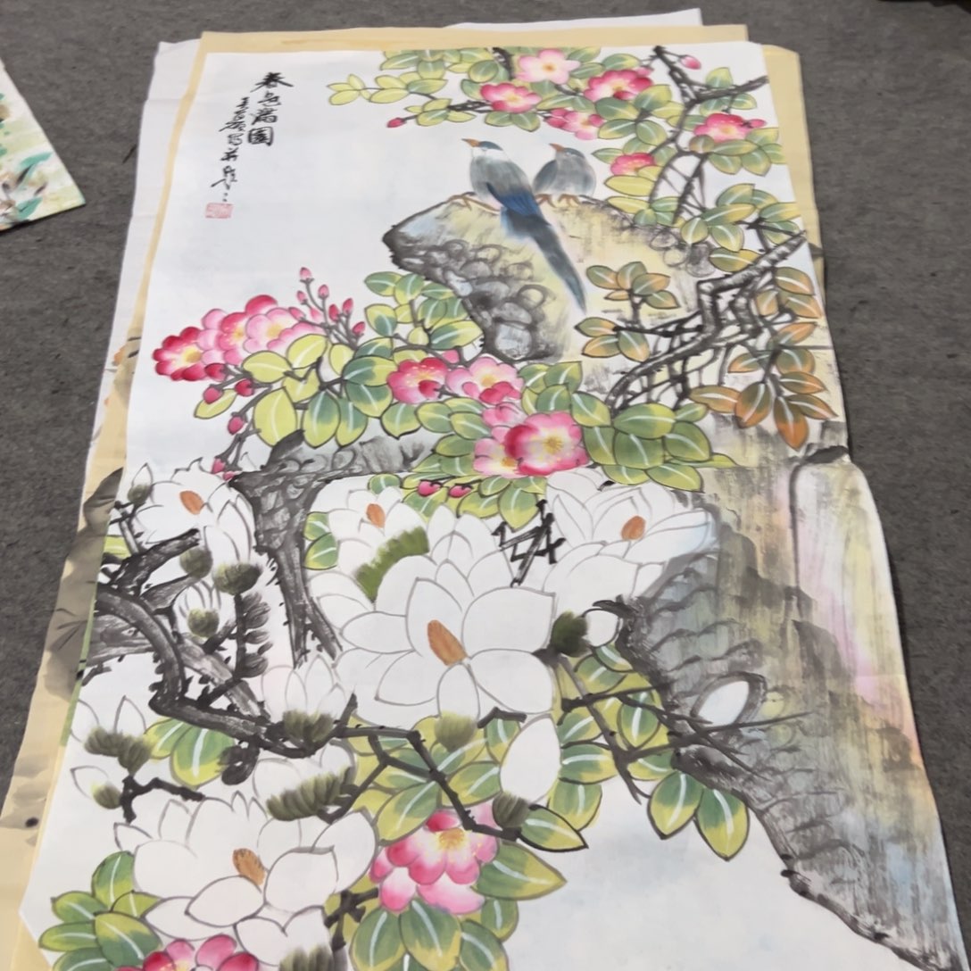 国画国画作品画心一张