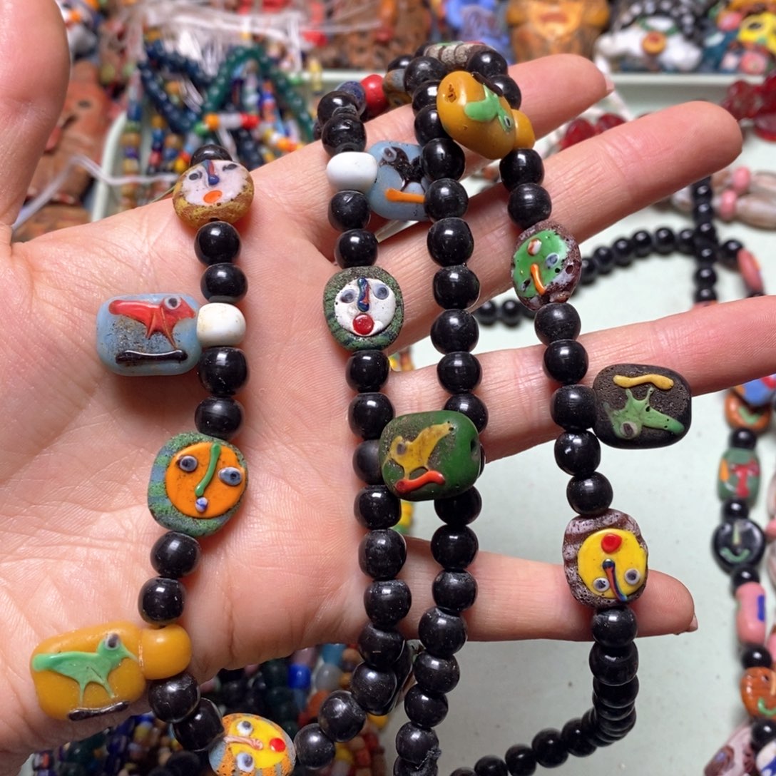 琉璃颈饰印度尼西亚链子