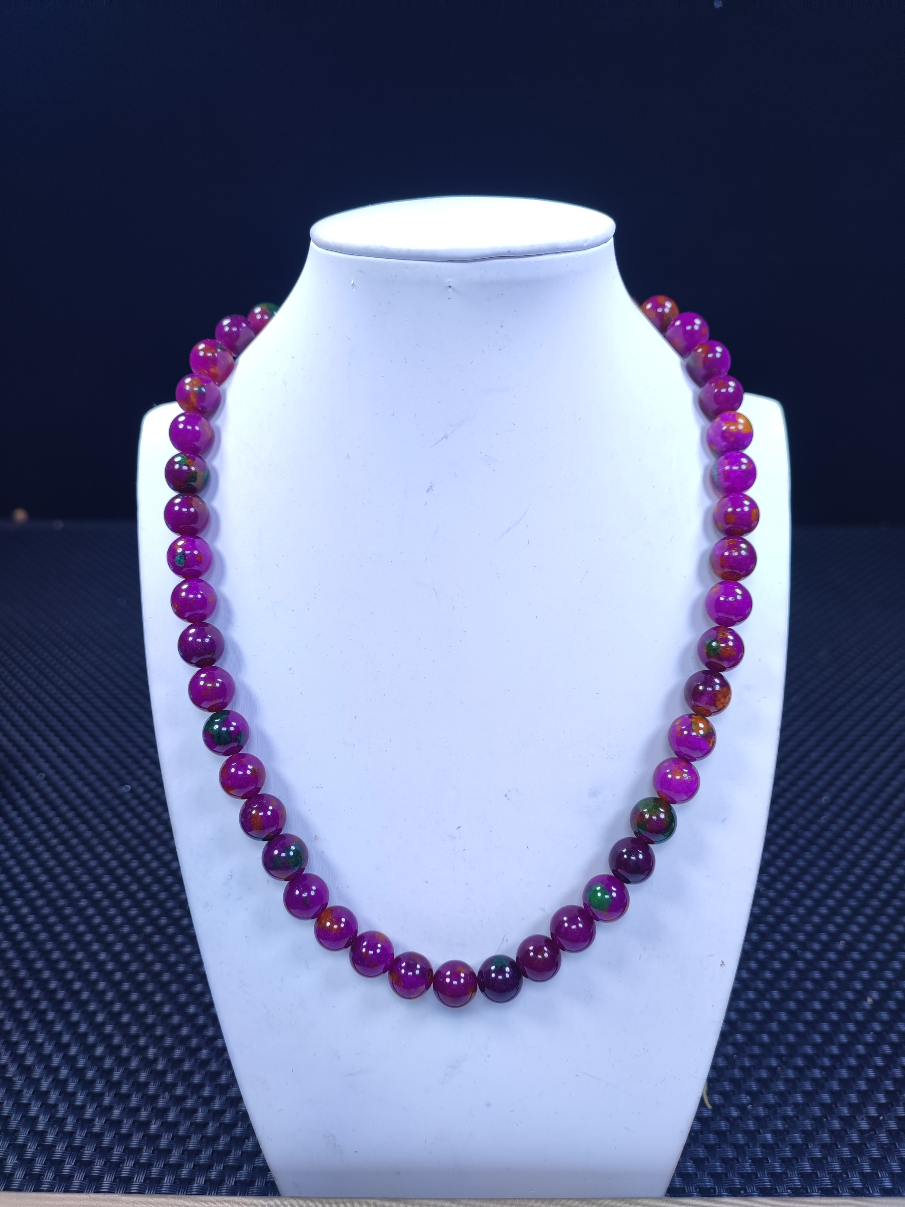 紫色10mm项链发一条K65