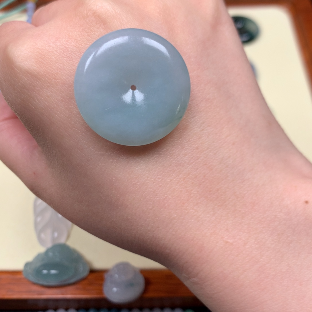 定制翡翠未镶嵌平安扣