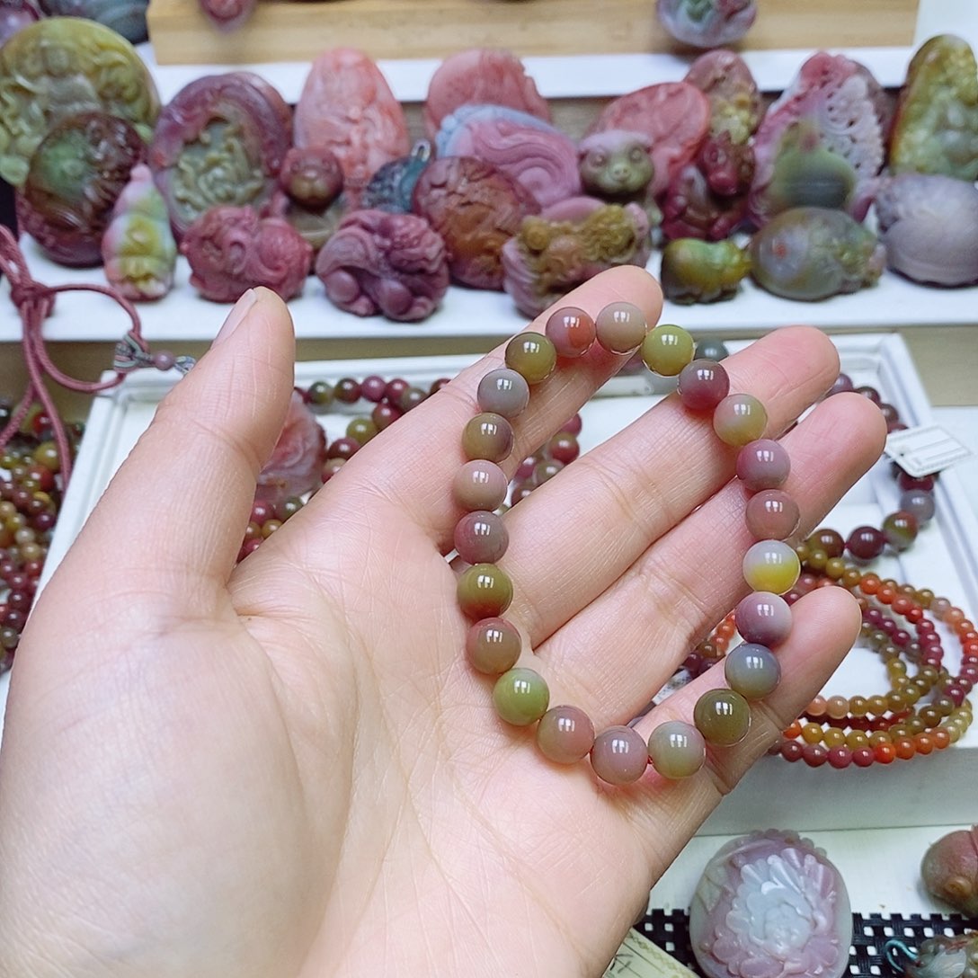 玛瑙/玉髓盐源玛瑙手链未镶嵌