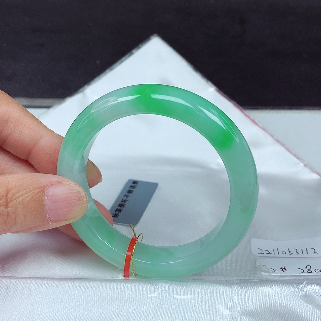 未镶嵌手镯翡翠52圈3112