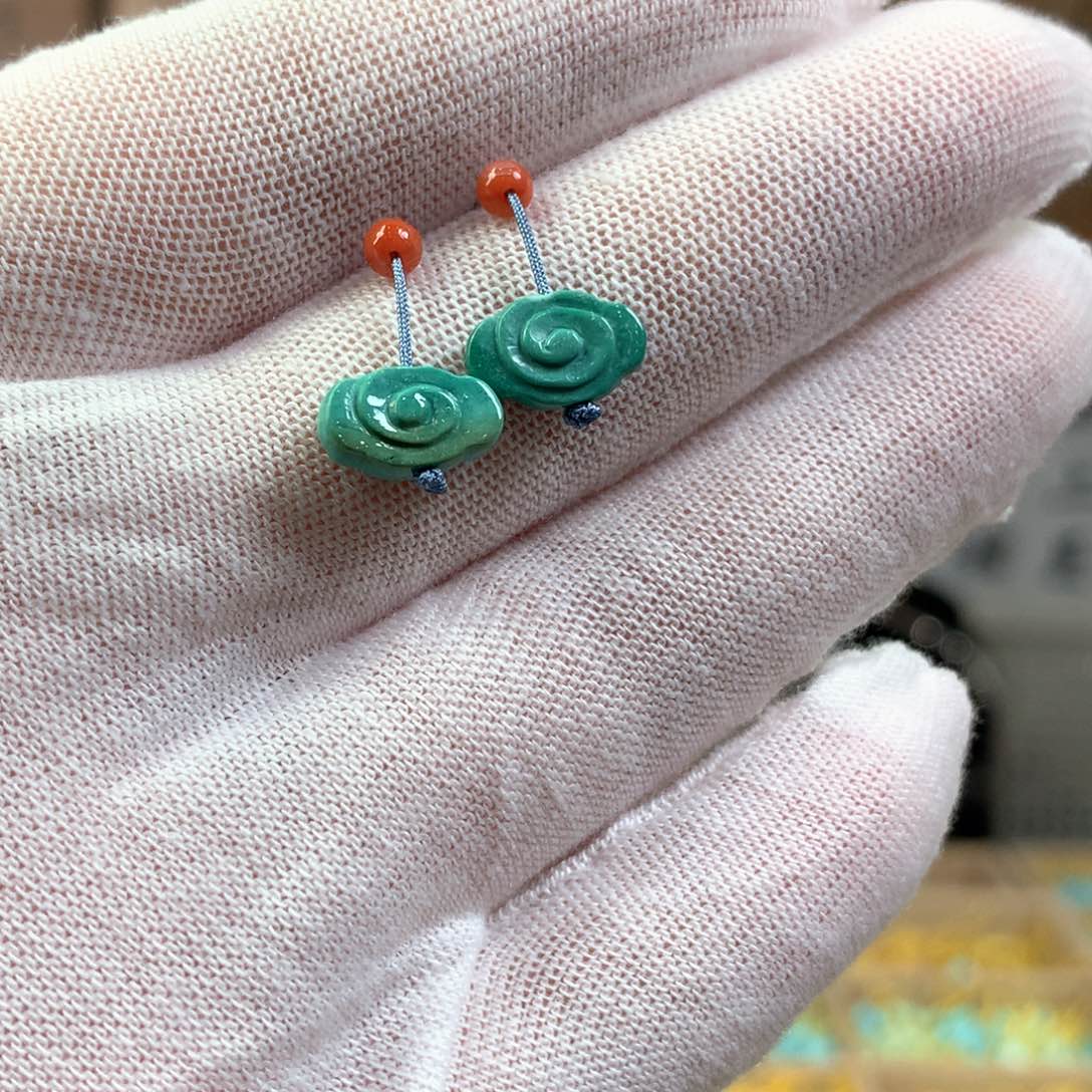 绿松石未镶嵌挂件