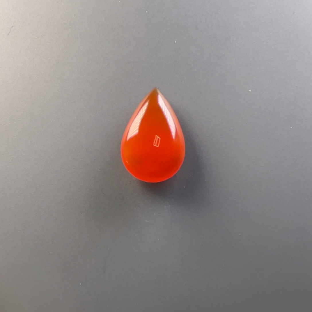 南红玛瑙天然原矿杨柳冰红水滴吊坠未镶嵌水*珑