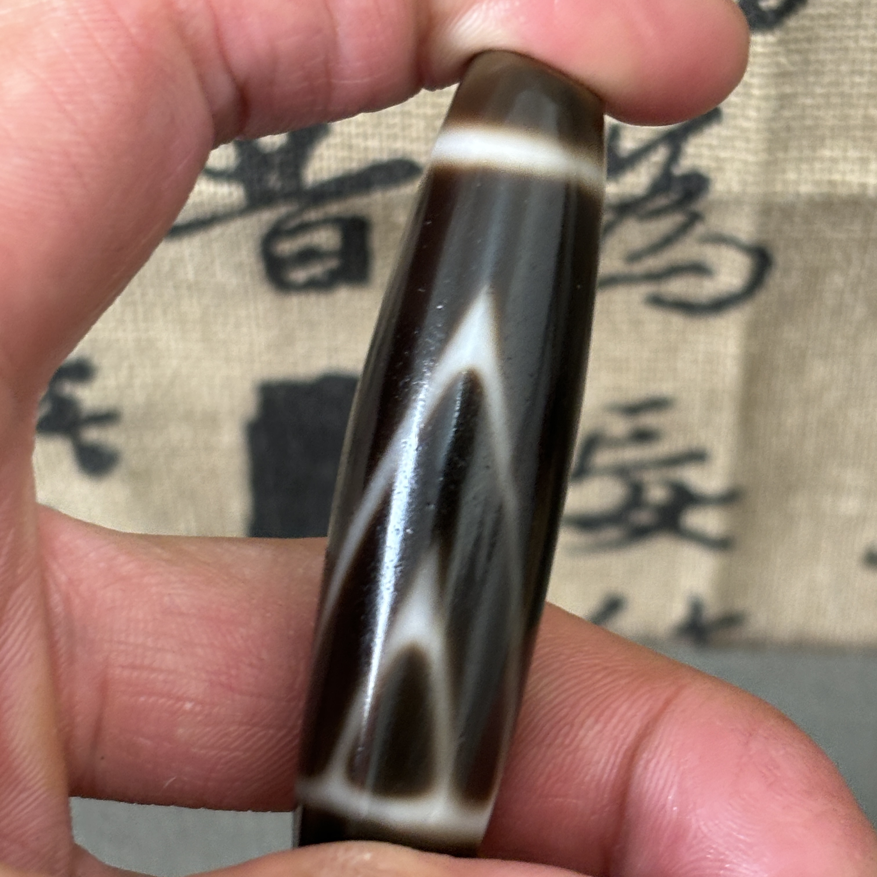 藏传一眼靠山天珠