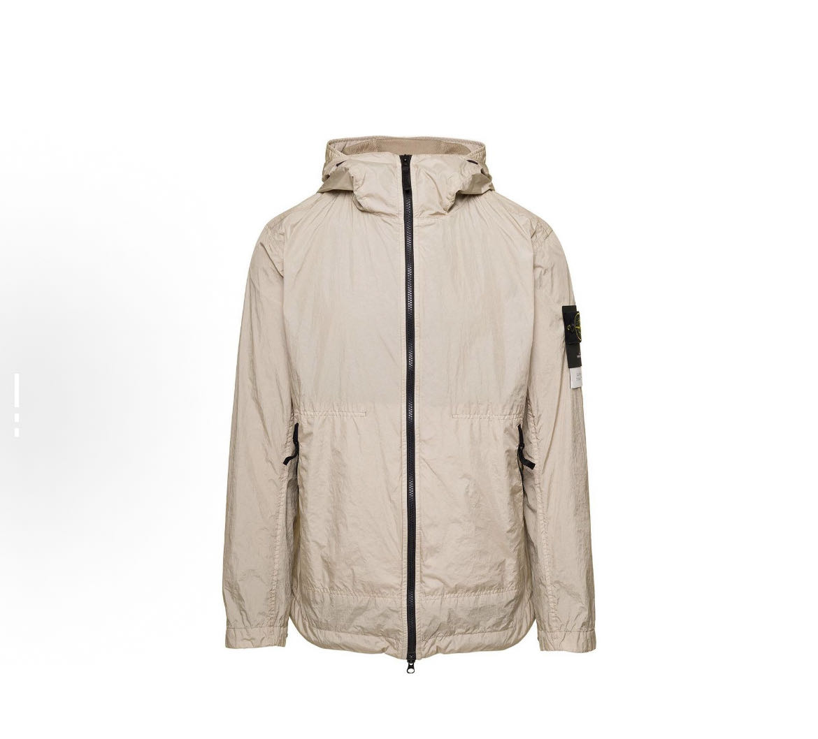 未使用 STONE ISLAND 纯色拉链防风防水长袖夹克外套781540522