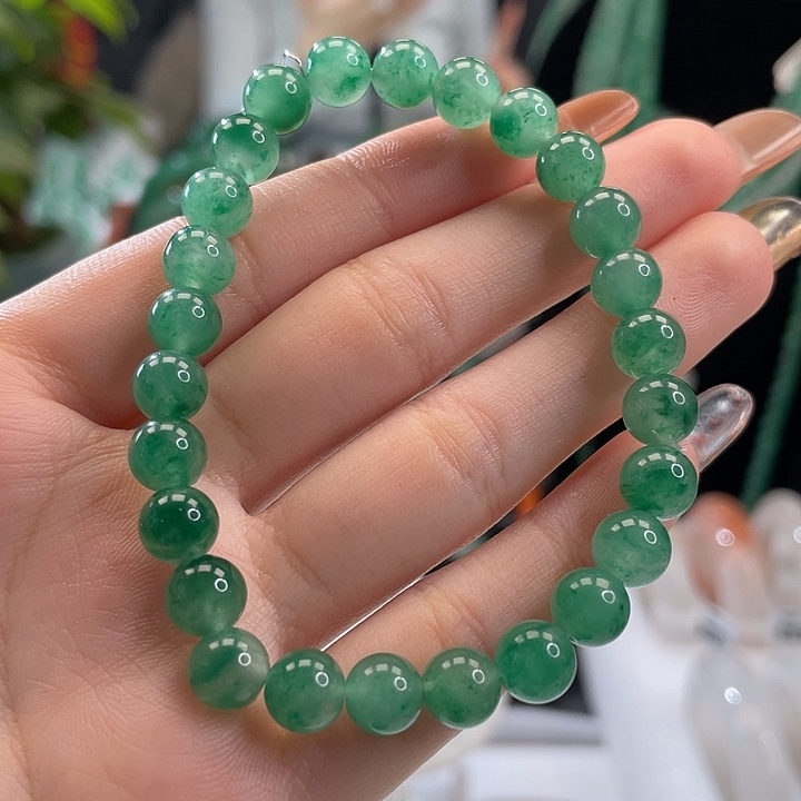 石英质玉手串未镶嵌天然A货非洲翠珠串
