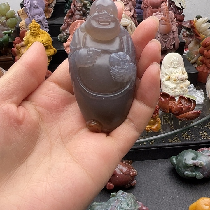 石英质玉未镶嵌手把件