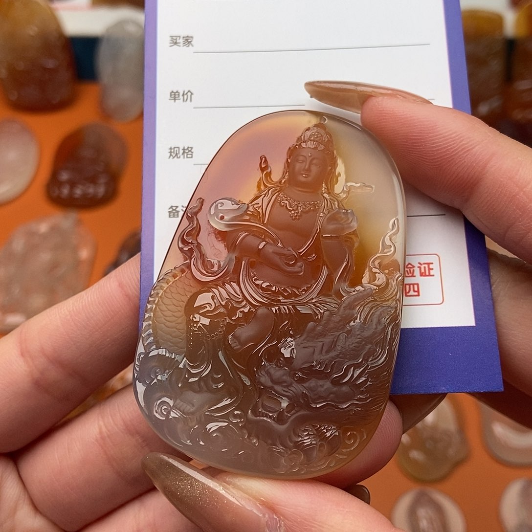 玛瑙/玉髓颈饰未镶嵌皮*虾