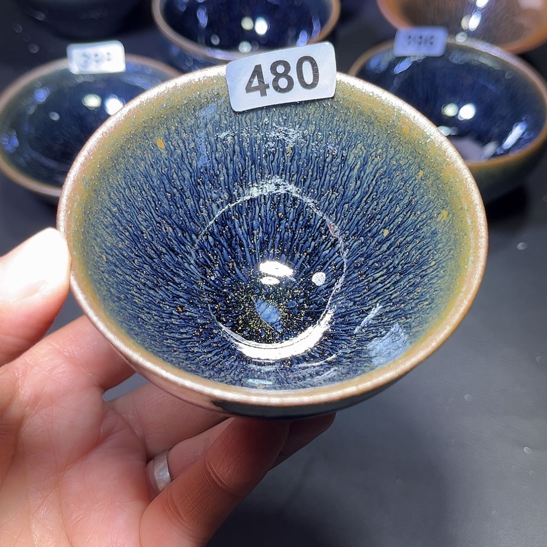 茶盏青蓝毫小束口480