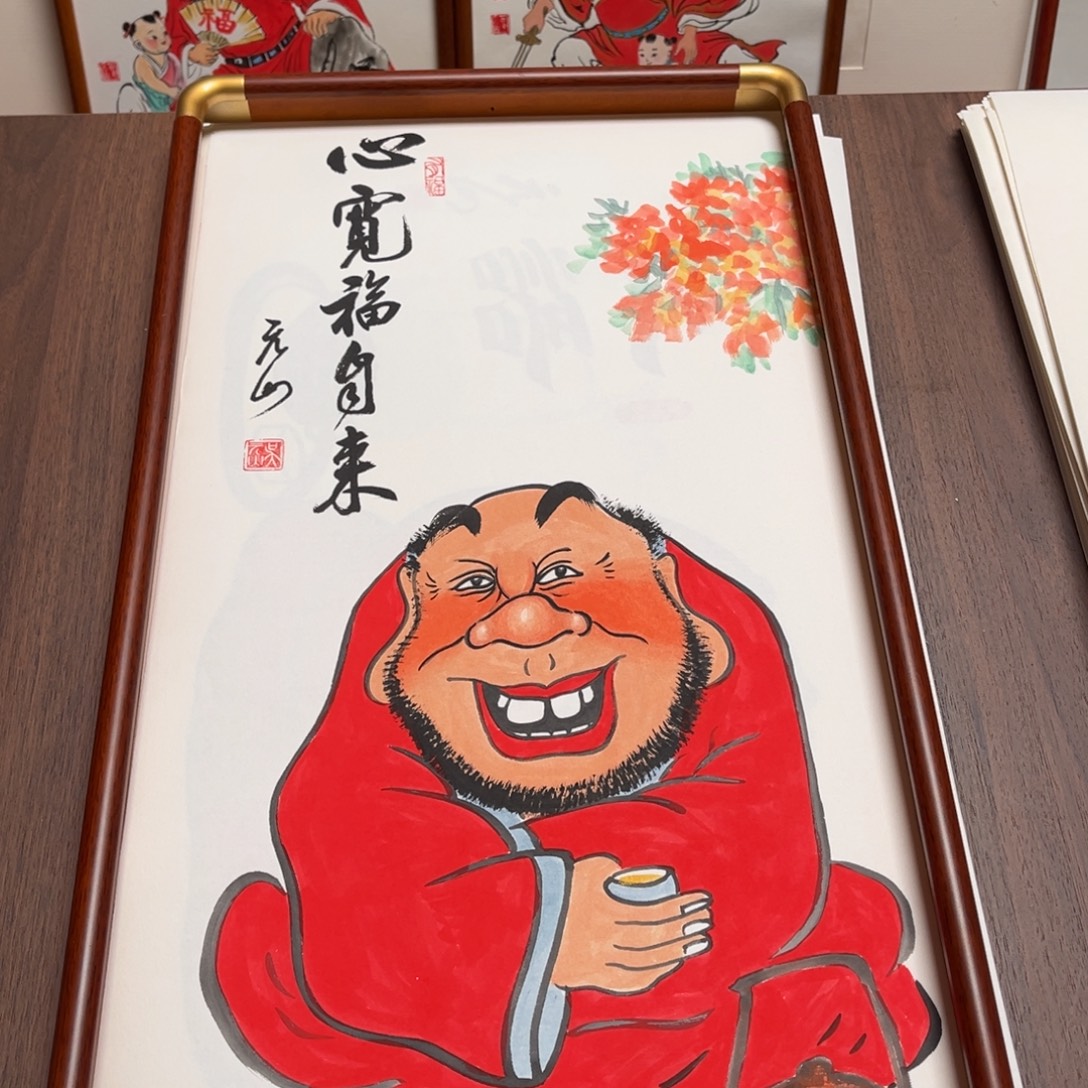 国画纯手绘禅意画作品