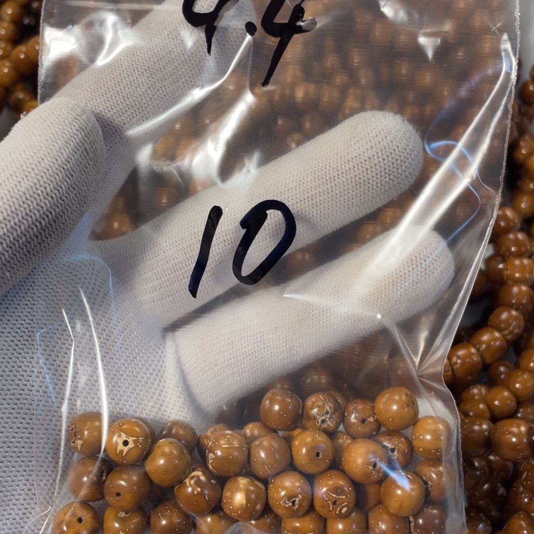 逐***光手串紫金鼠9.4实心散珠10