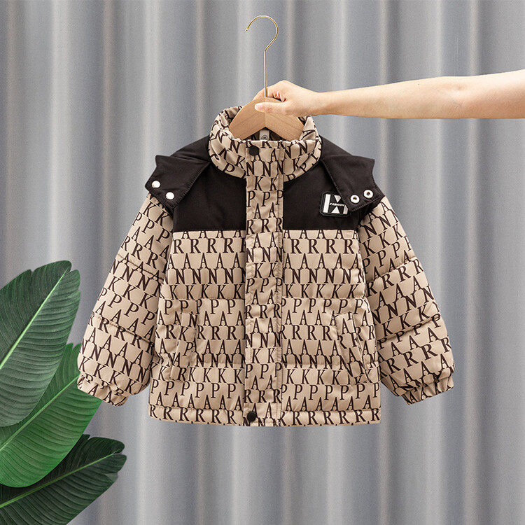 妞妞牛牛制衣厂&22220RAN印花棉衣