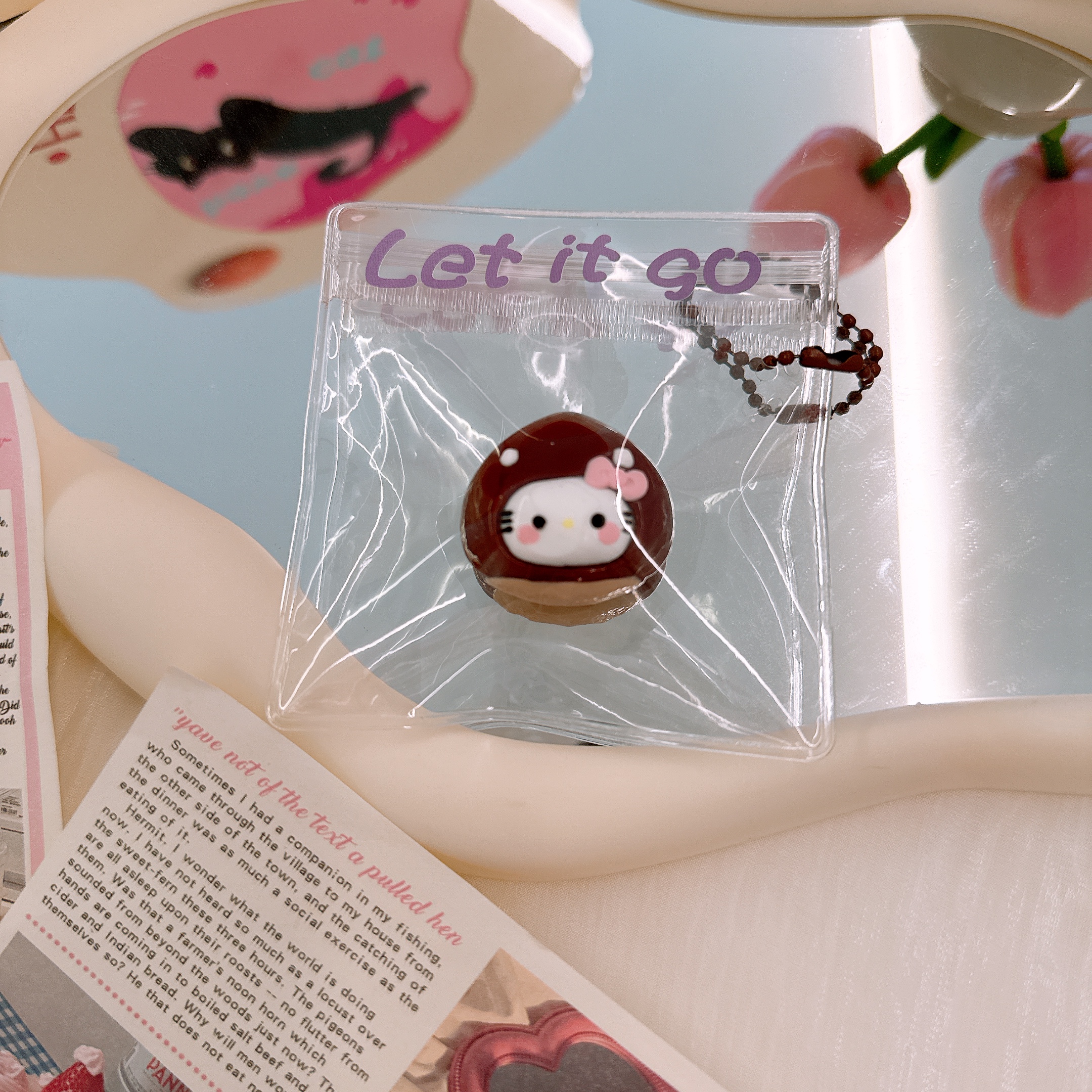 hello kitty捏捏乐手工硅胶解压慢回弹潮玩挂件【全店满29米包邮】