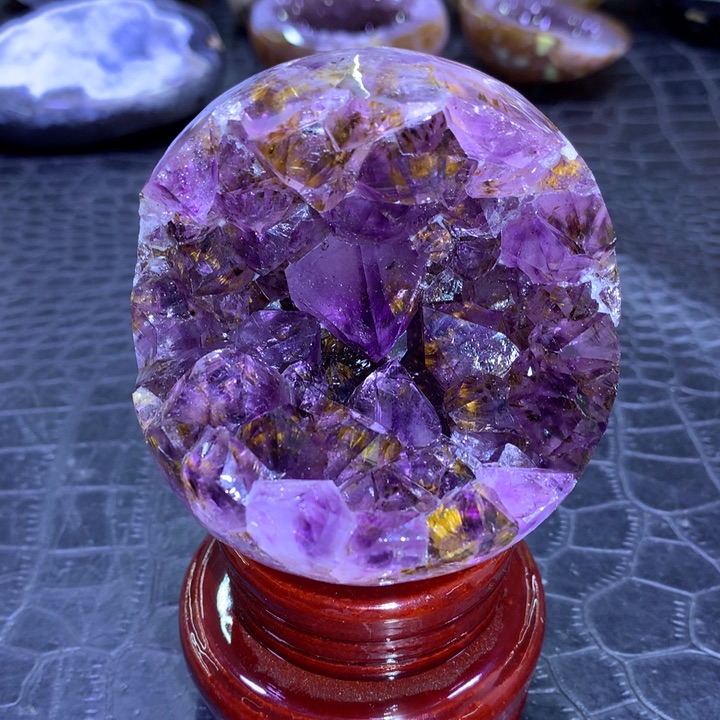 水晶钛晶开口笑未镶嵌