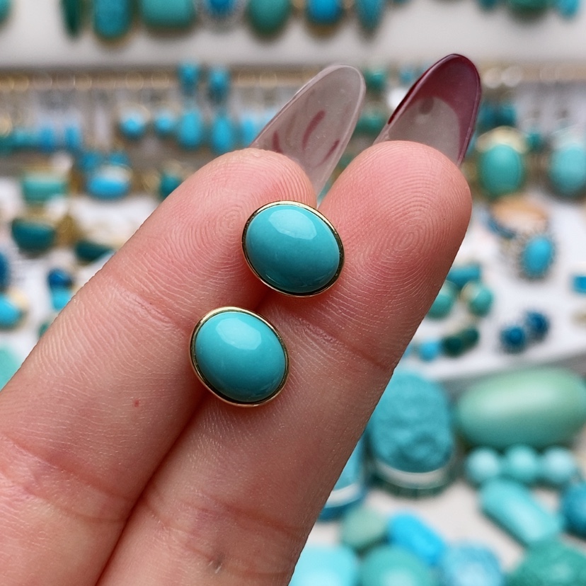 【闪购商品】绿松石戒指18K金镶嵌（****）