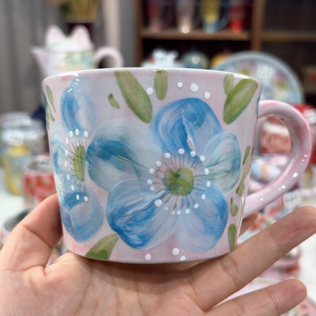 景德镇手绘高温釉下彩陶瓷茶具