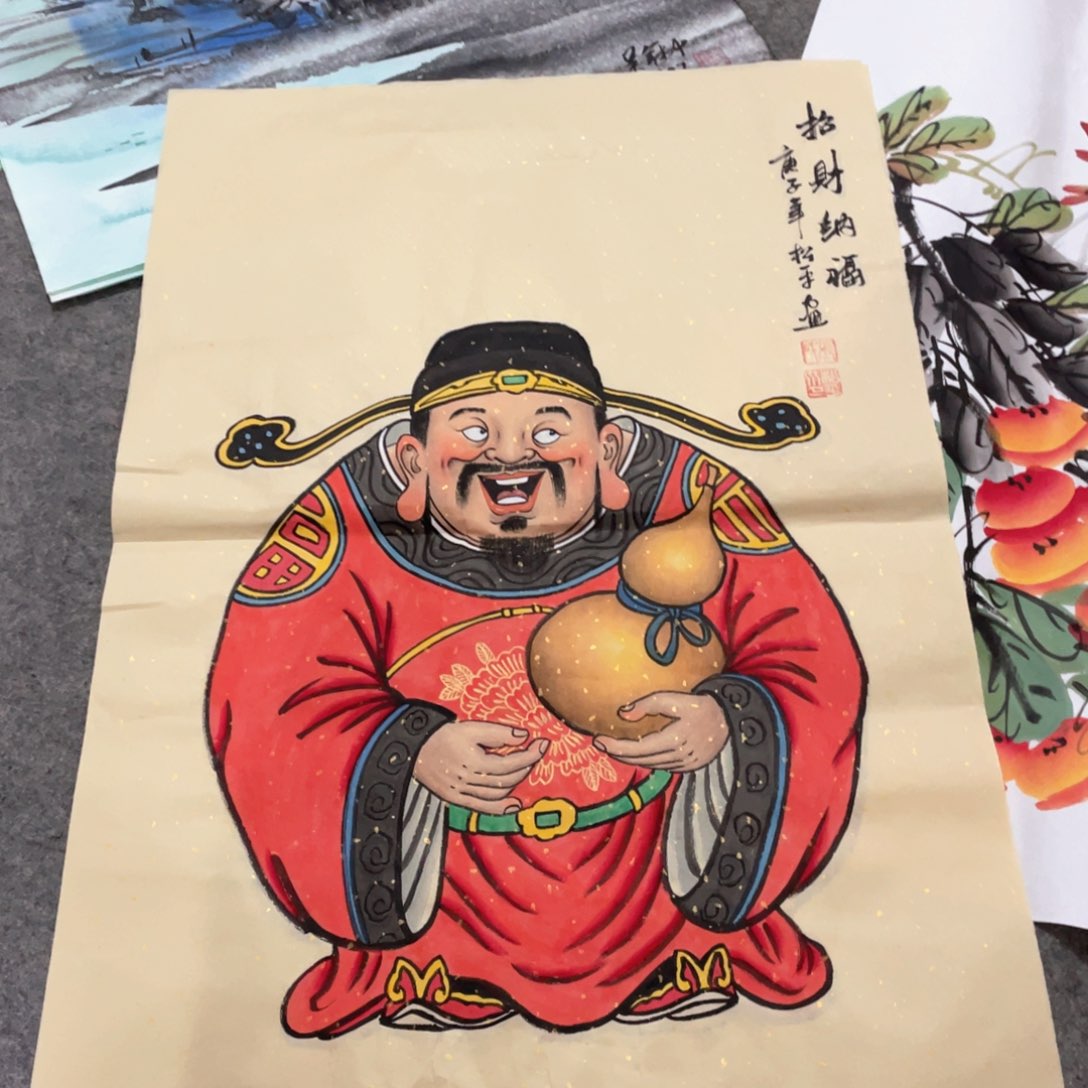 国画国画作品画心一张