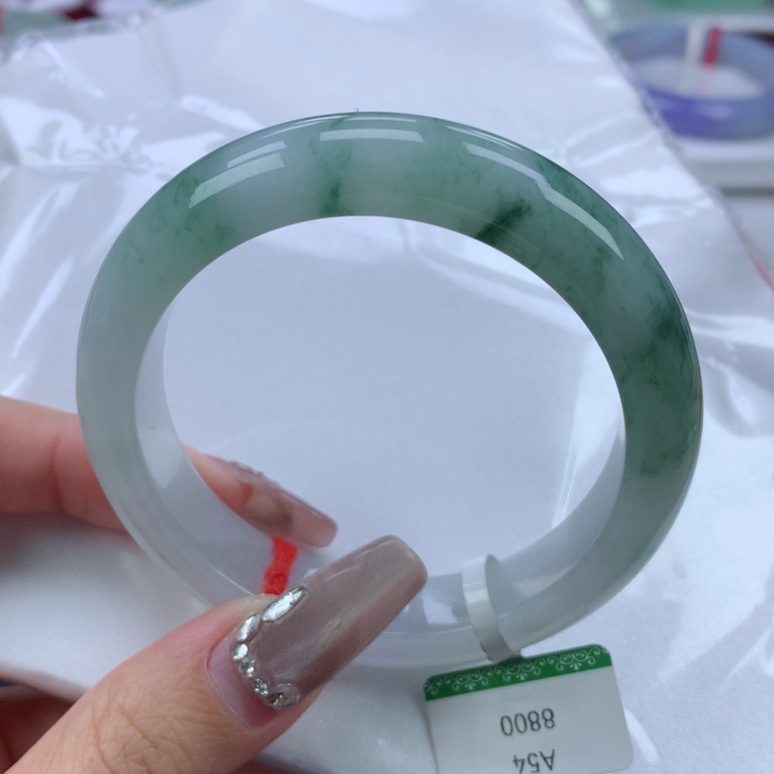 翡翠手镯未镶嵌54.4正圈