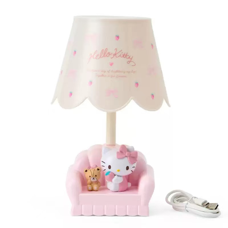 正版三丽鸥HelloKitty双子星玉桂狗台灯小夜灯床头灯氛围灯