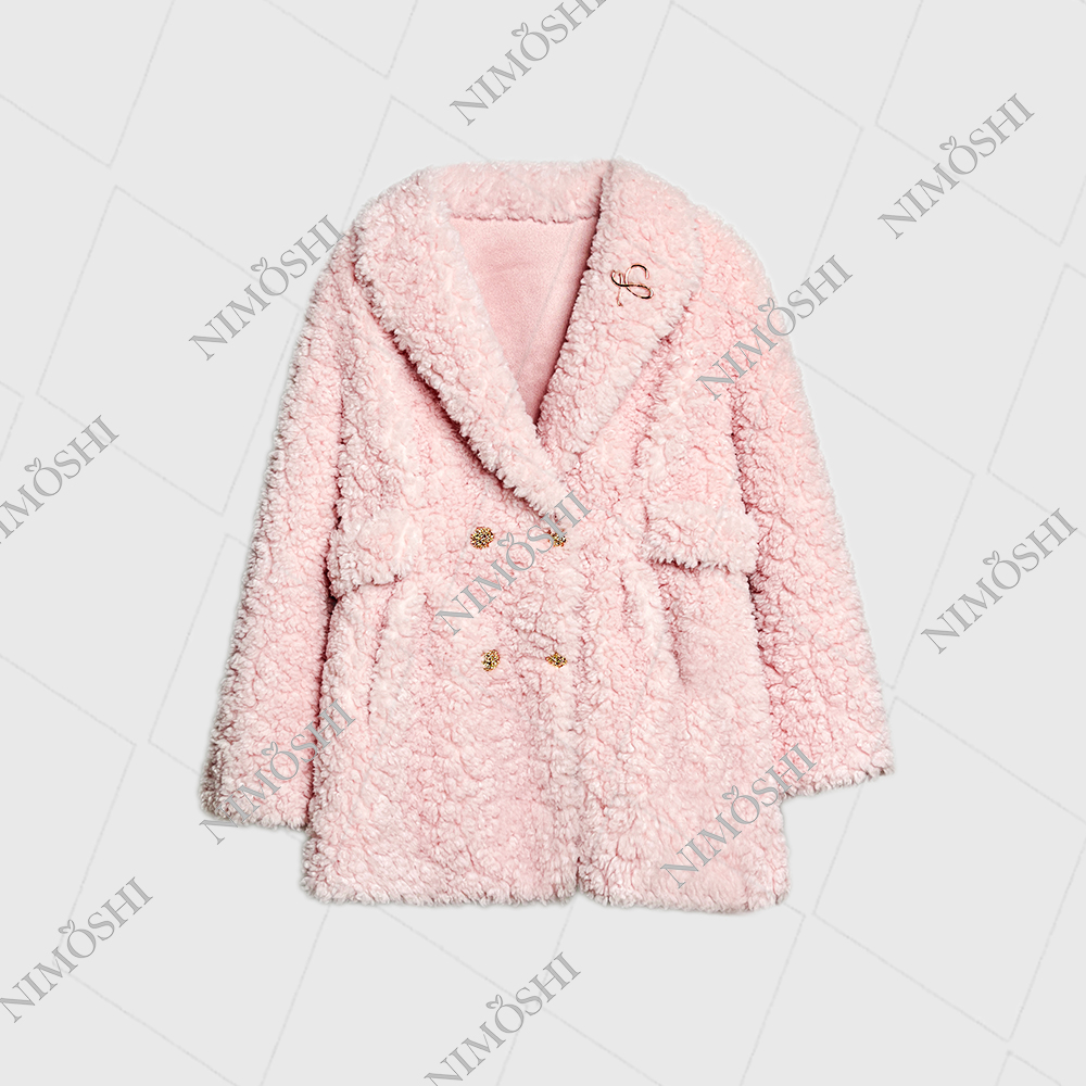 NIMðSHI【璐璐】编号15欧货冬季新款皮毛一体羊羔毛大衣896