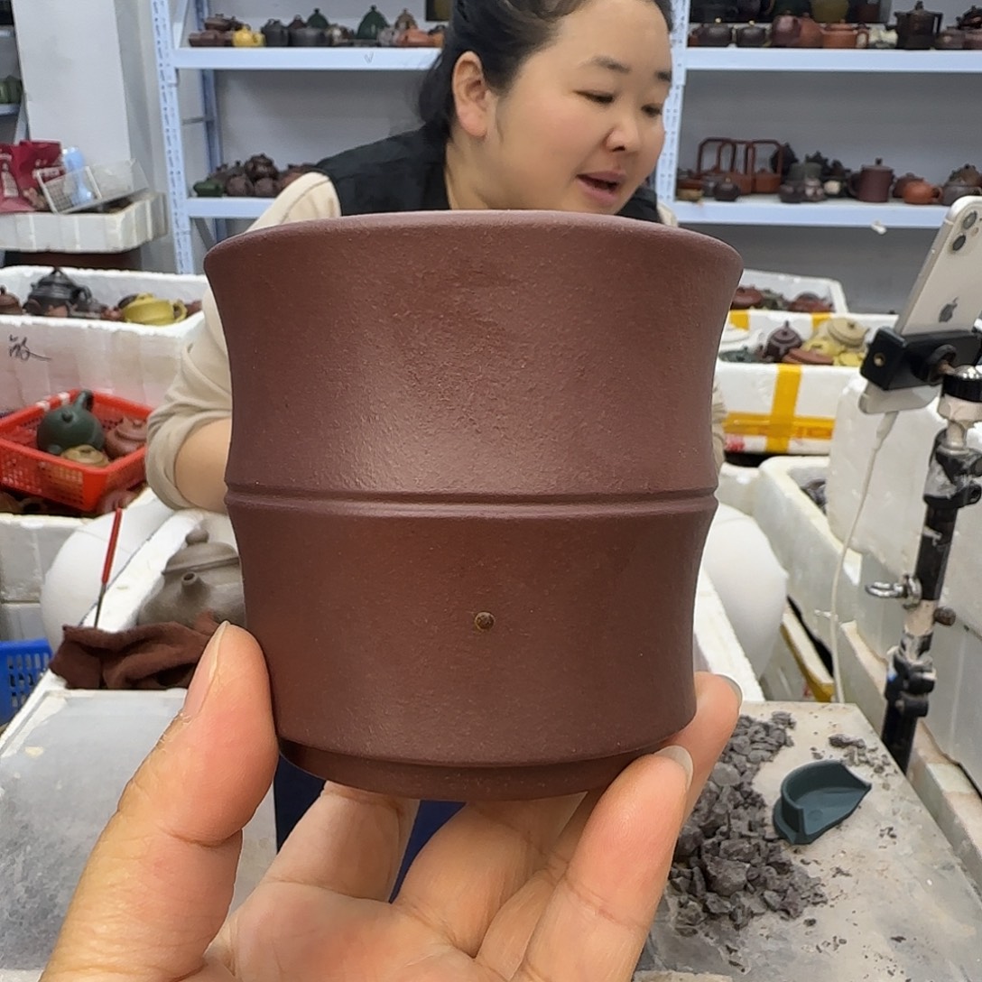 茶壶紫砂宜兴紫砂壶瑕疵处理