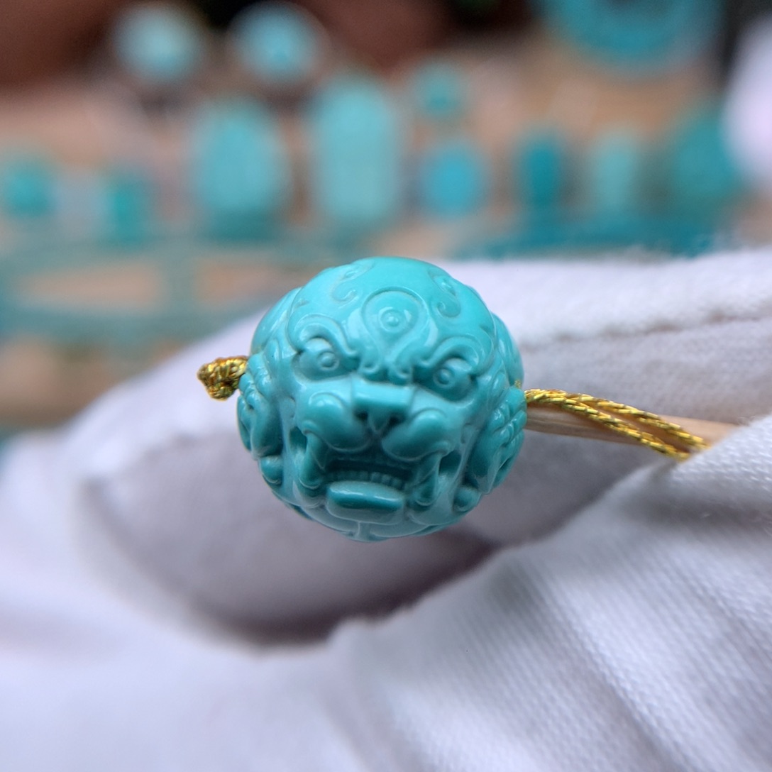 绿松石貔貅珠15未镶嵌