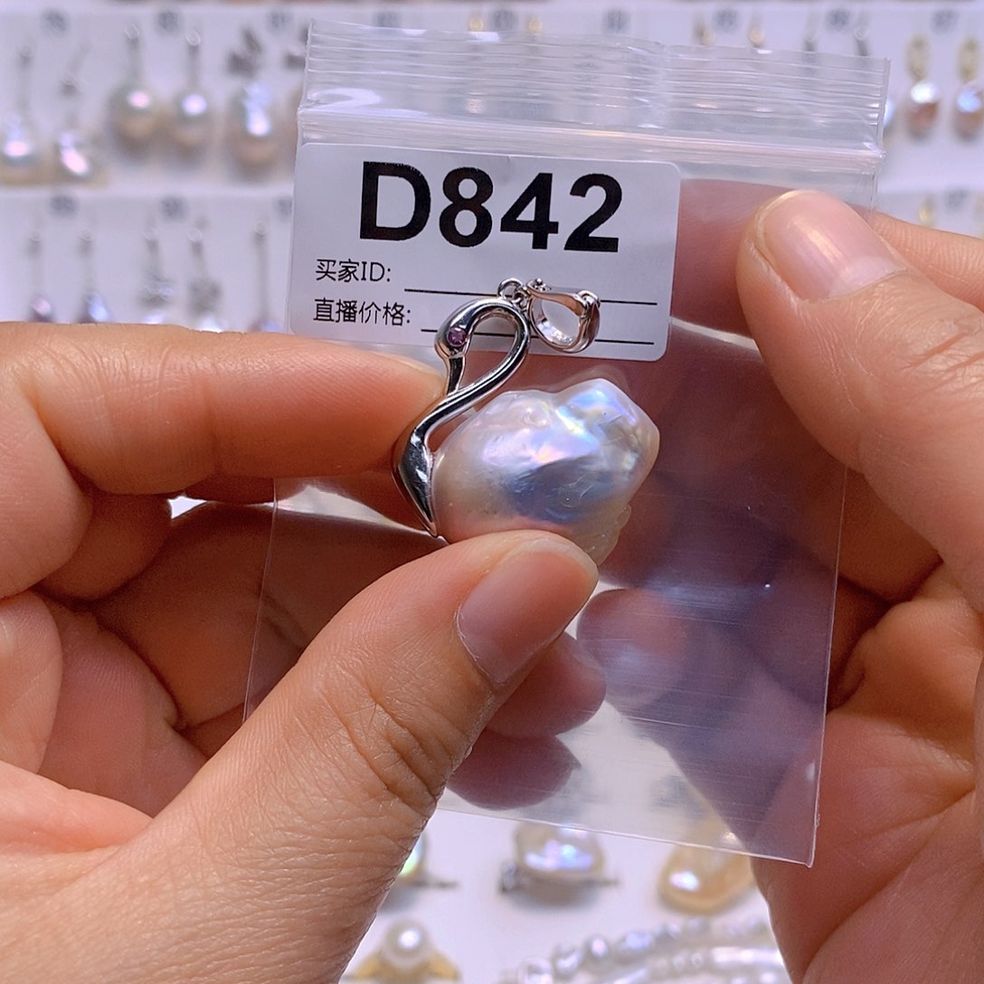 淡水珍珠颈饰银S925镶嵌