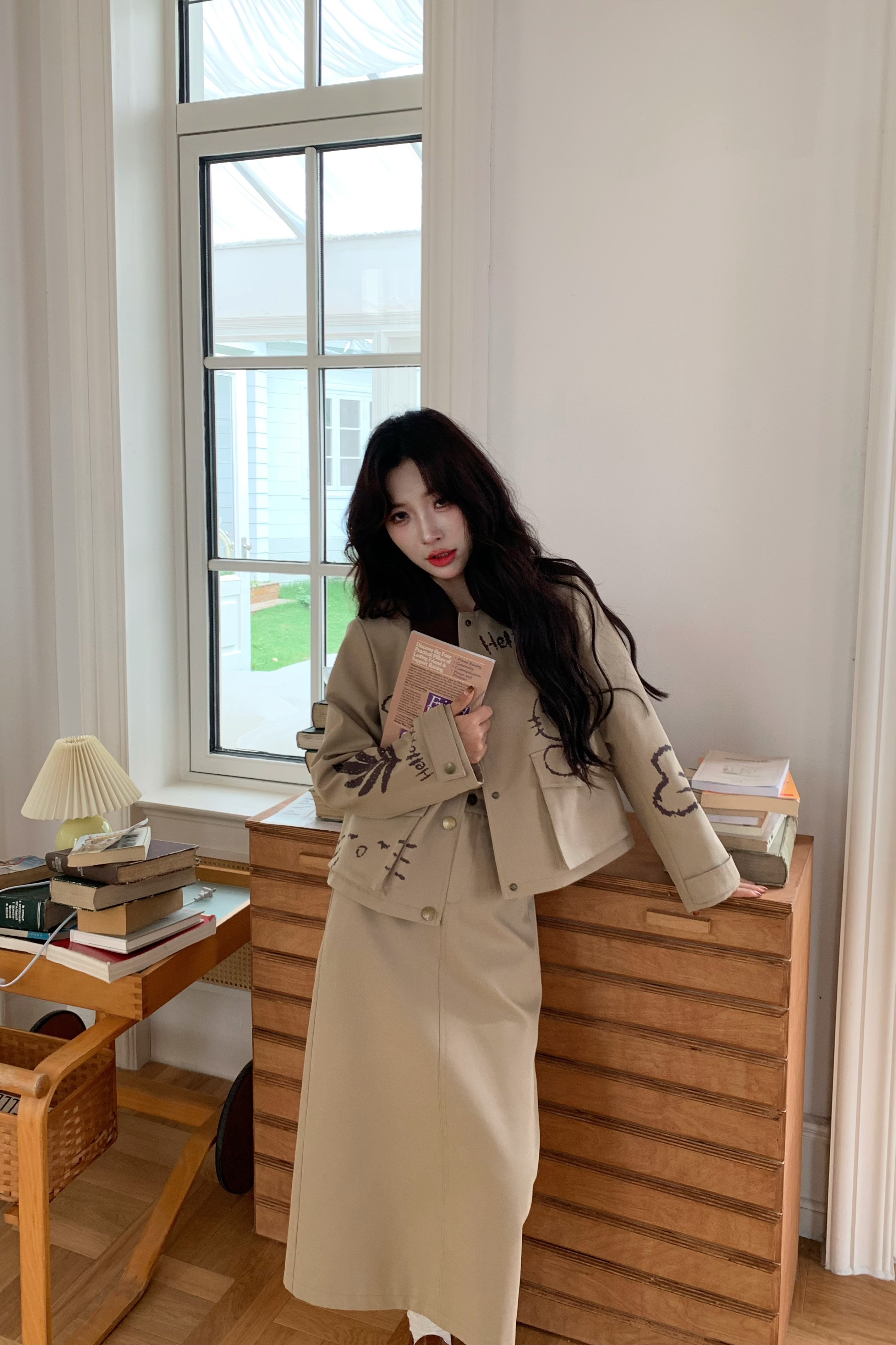 77【杏仁微光套装】品质女装洋气出行时尚休闲财阀千金小众老钱风