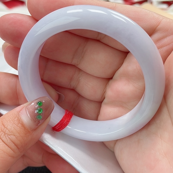 翡翠手镯未镶嵌缅甸翡翠手镯55圈