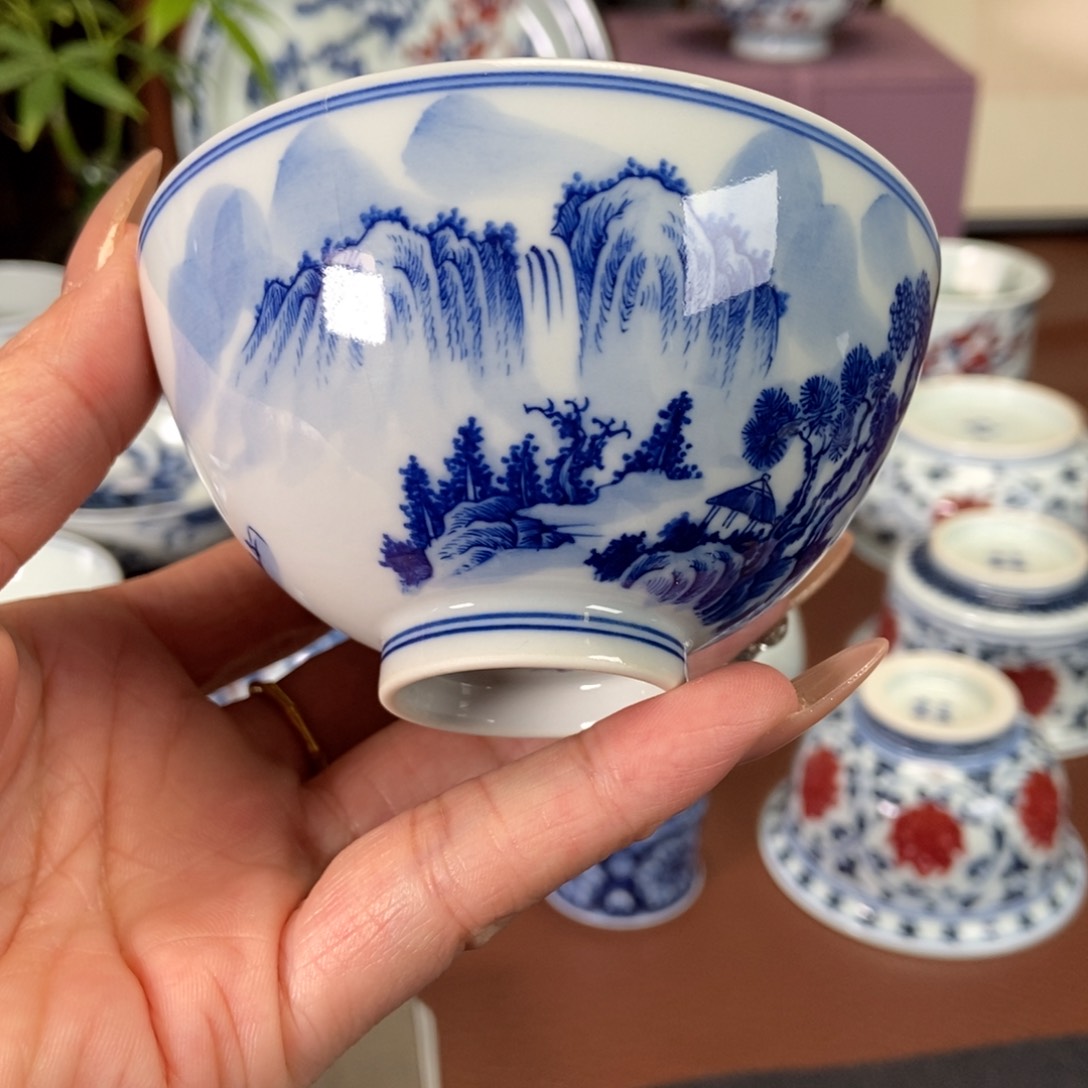 景德镇手工手绘单杯