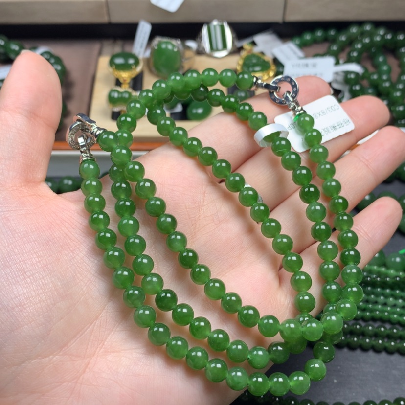 【闪购商品】和田玉（碧玉）颈饰未镶嵌6m