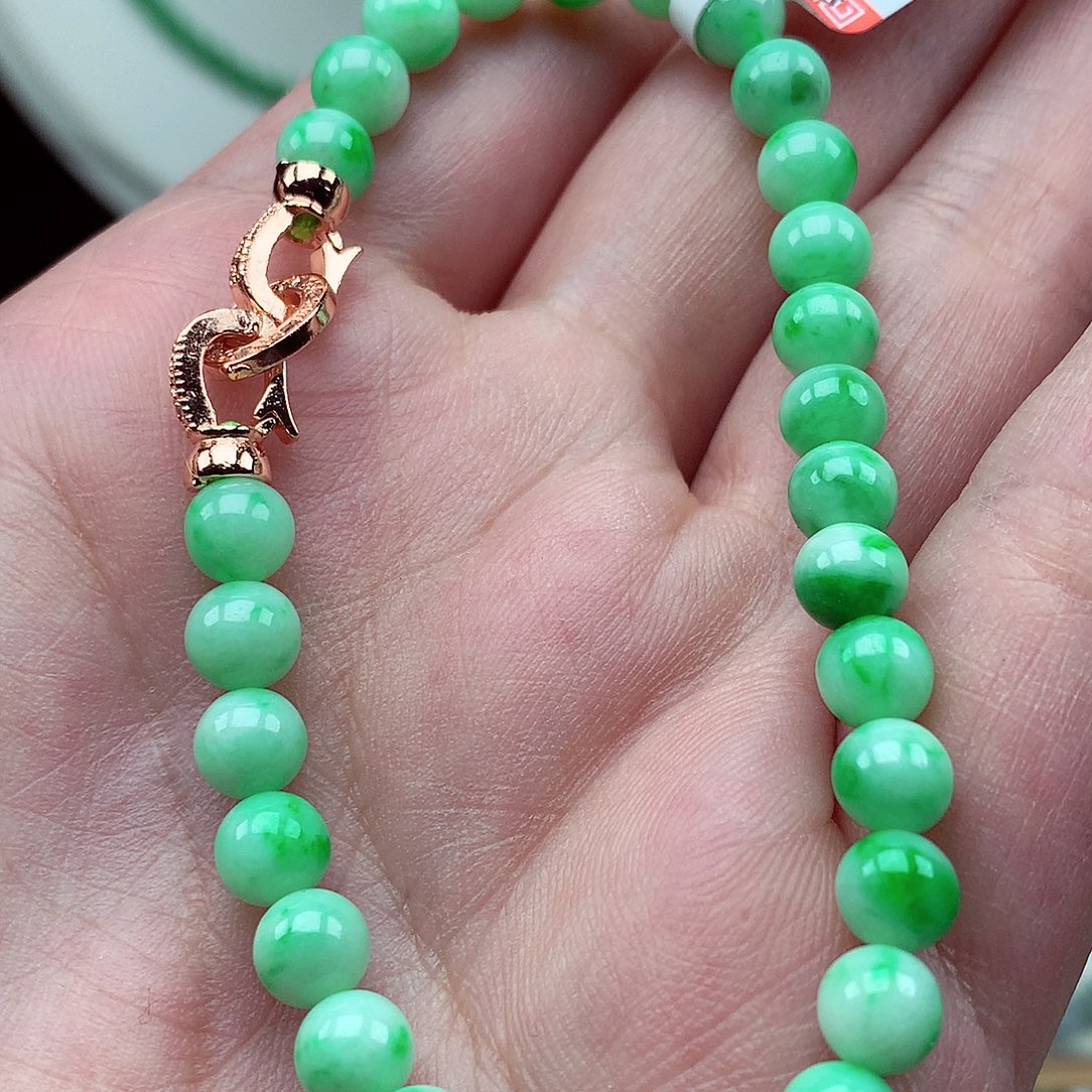 翡翠未镶嵌毛衣链翡翠