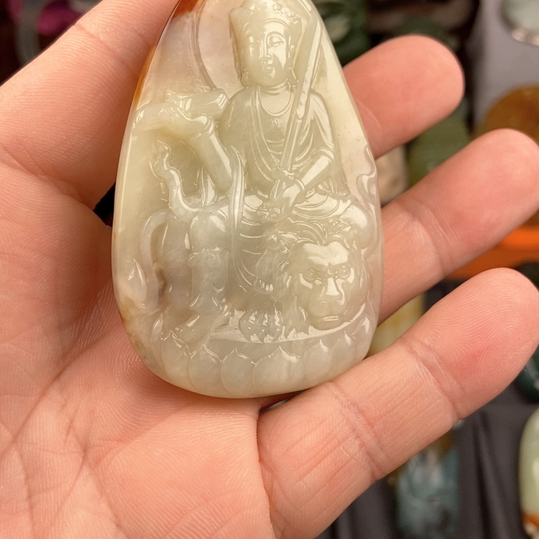 蛇纹石玉挂件未镶嵌