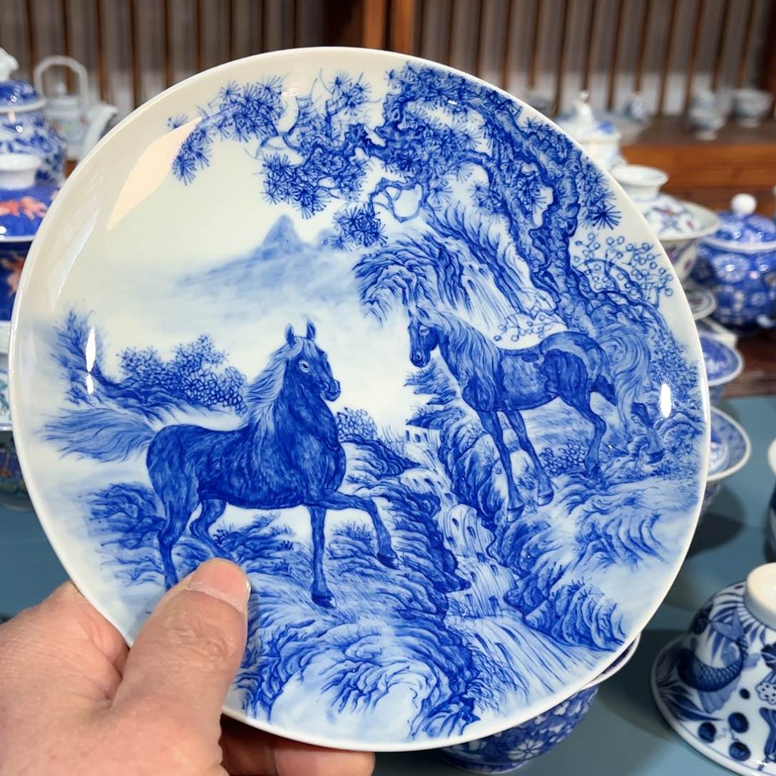 錡镇堂手工手绘壶承