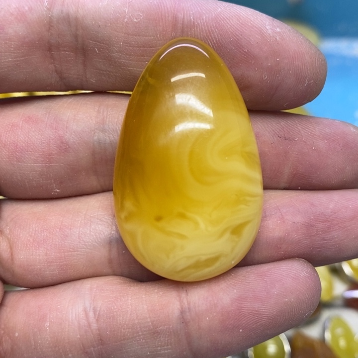 蜜蜡裸石未镶嵌吊坠