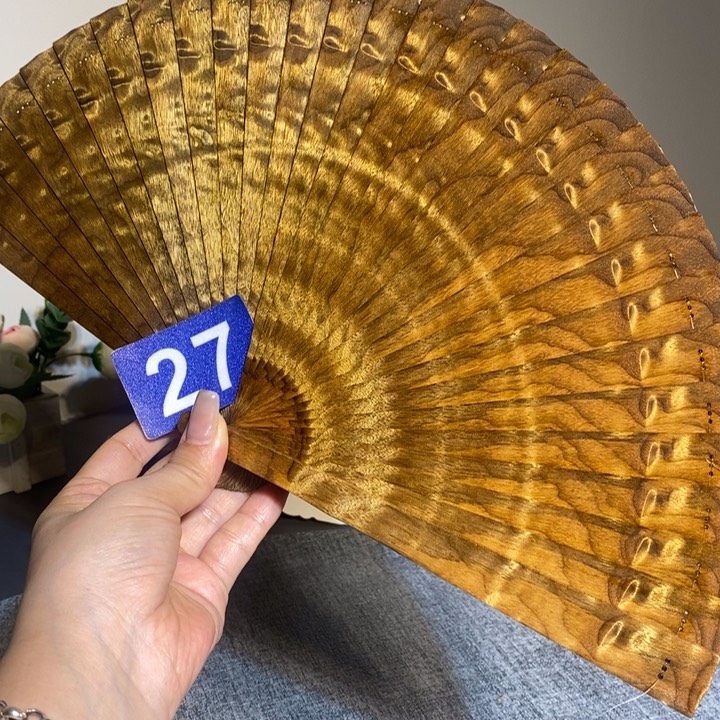 金丝楠?**哆金丝楠木扇子