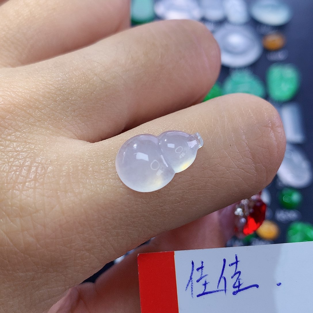 翡翠颈饰未镶嵌纯天然缅甸a货翡翠