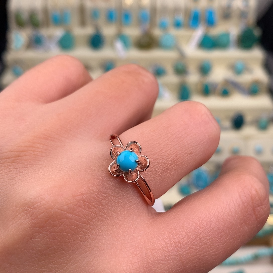 绿松石合金戒指时尚戒指