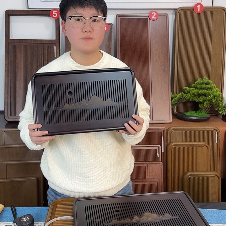 储水茶盘高山楠竹茶具