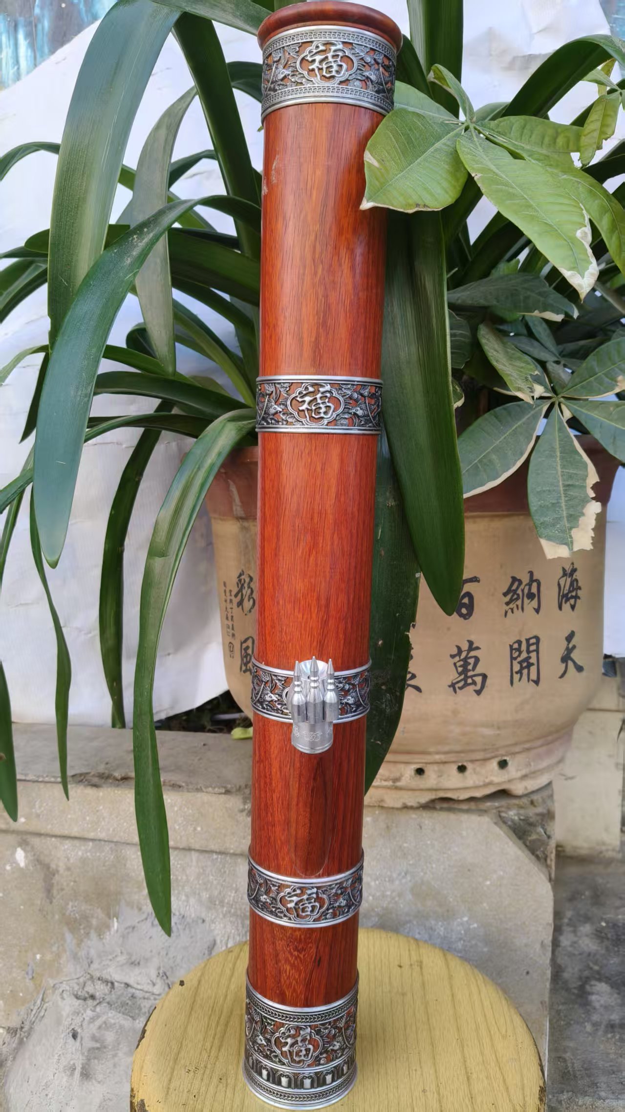 红花梨直桶型（中号）高68 外径8.4