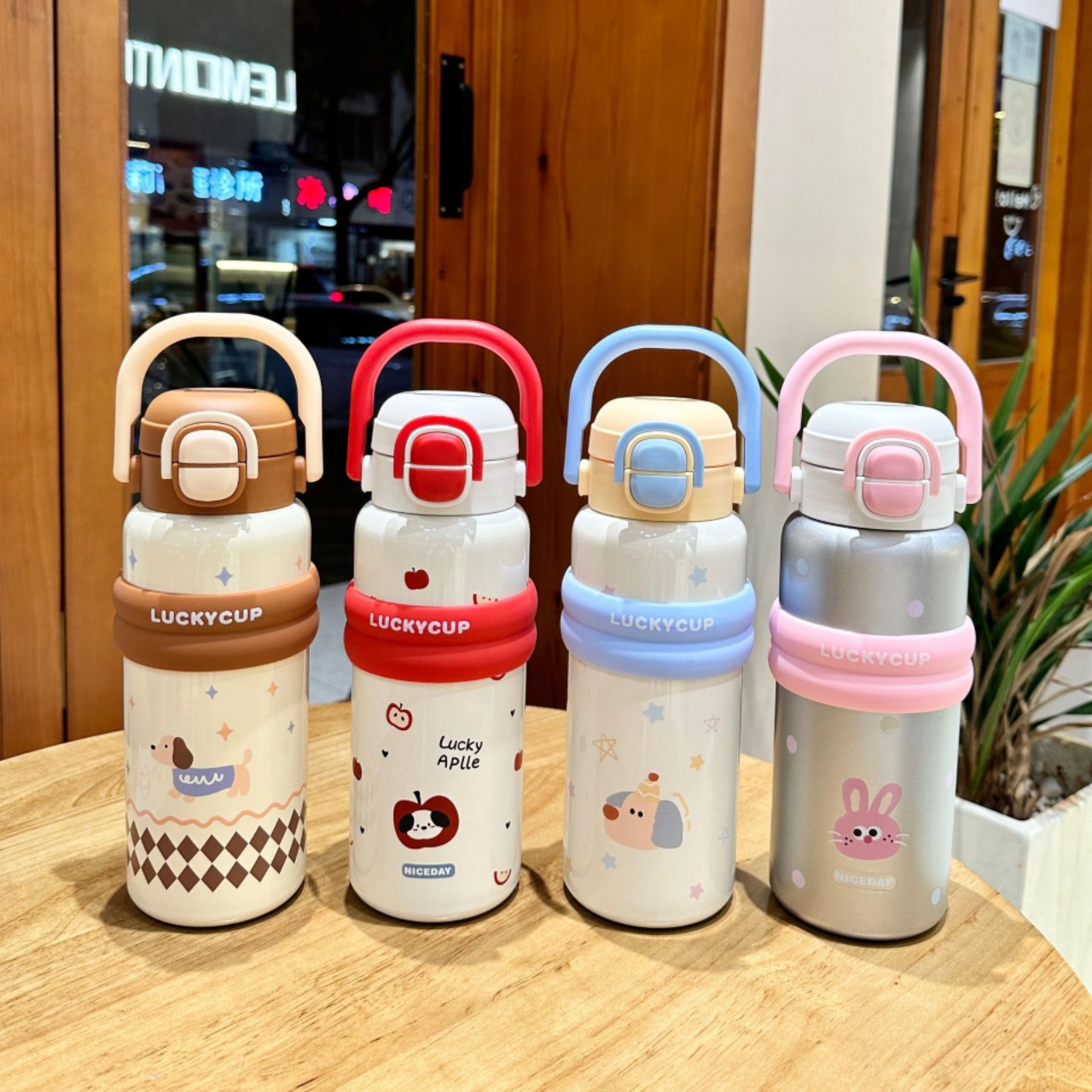 【新疆包邮】秋季新款双饮提手杯700ML