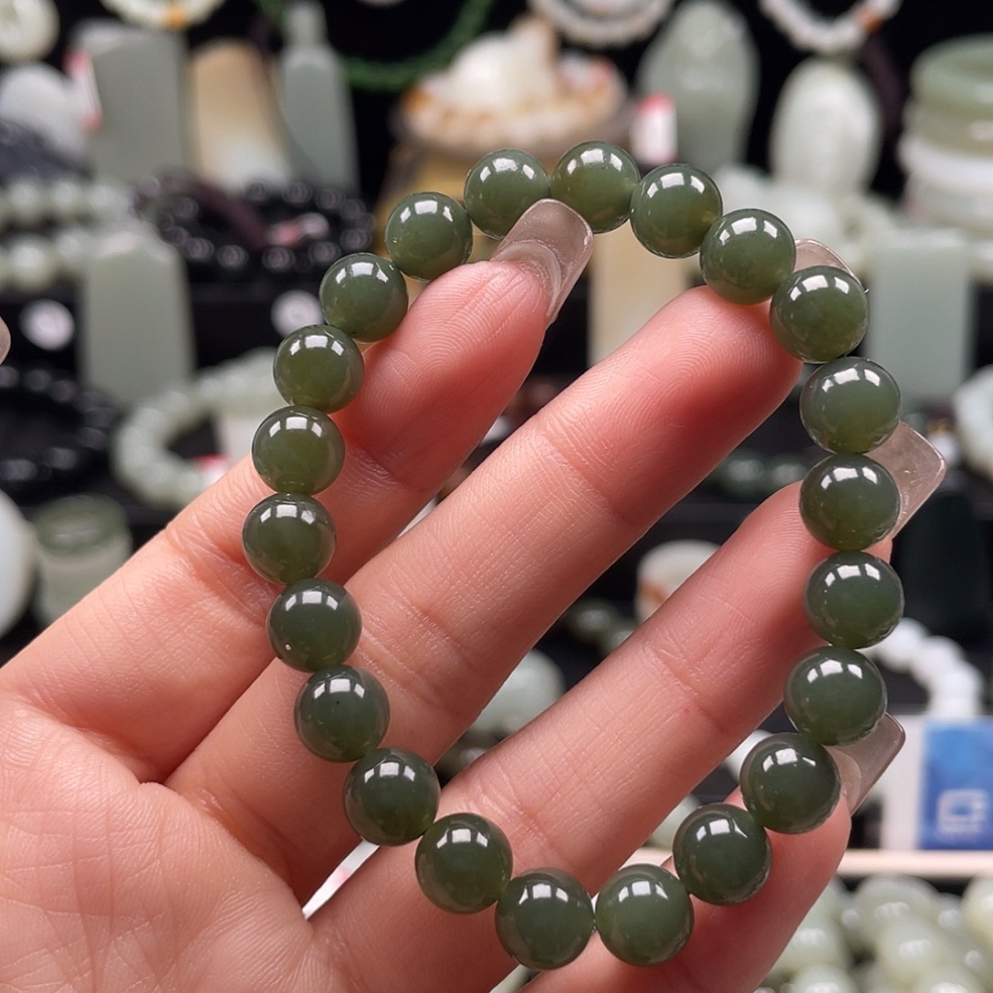 和田玉未镶嵌手链