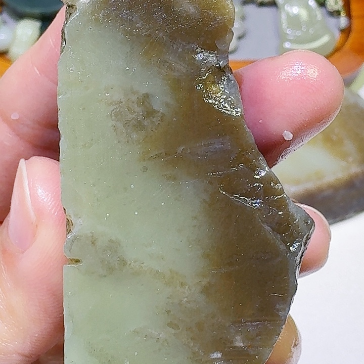 和田玉未镶嵌车挂